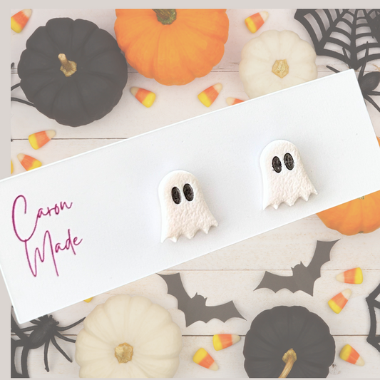 Ghostie halloween stud earrings - limited stock