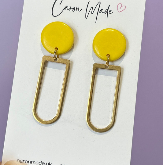 Yellow and brass